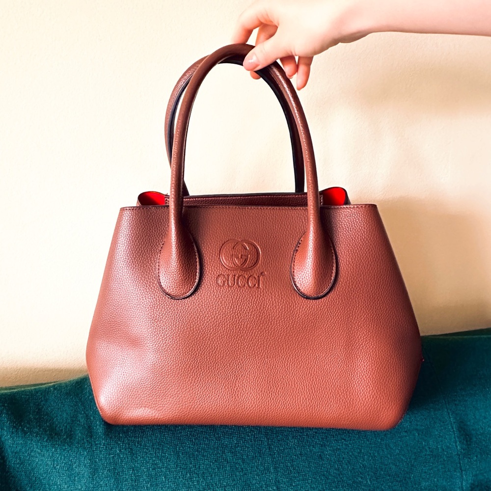 Luxurious Brown & Red laptop, study, work bag